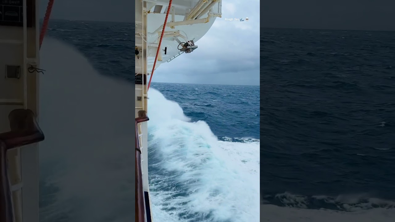 North Atlantic showing its power ☠️ #viral #explore #roughsea #northatlanticocean #northatlantic