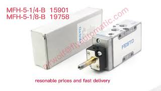 G1/4 MFH-5-1/4-B 15901 Pneumatic Solenoid Valves FESTO 5/2 Way