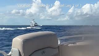 Pontoon Hydrofoil Speed and Ride VARA™ Foiling across BlueWater from Bimini to Freeport Bahamas.