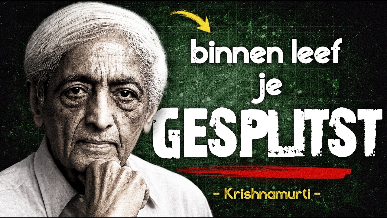 Angst creëert het conflict dat je aan het vernietigen is | Krishnamurti