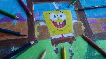 SpongeBob Drawing time lapse || Sponge on the run 2020