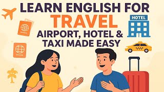 Learn English for Travel ✈️ | Real-Life Conversations for Airport, Hotel & City
