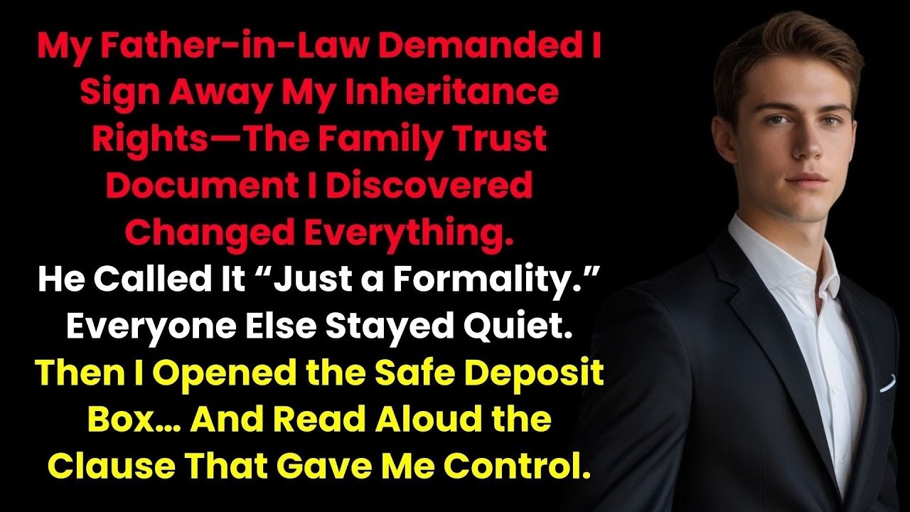 My Father in Law Demanded I Sign Away My Inheritance Rights—The Family Trust Document I Discovere