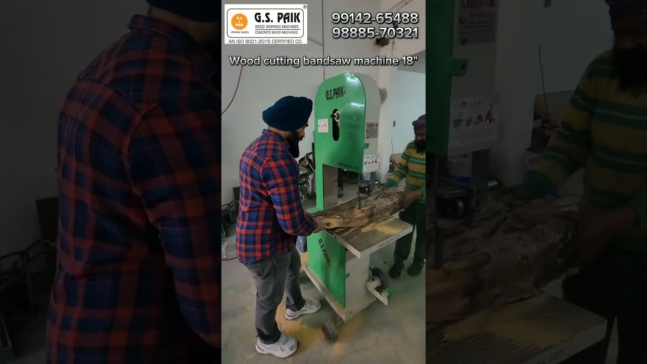 Wood cutting bandsaw machine 18"|| GS PAIK INDUSTRIES 
