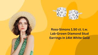 Ross-Simons 1.50 ct. t.w. Lab-Grown Diamond Stud Earrings Review | 14kt White Gold