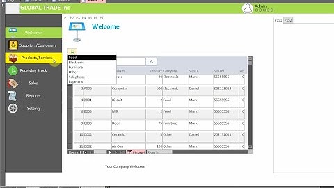 Side Menu 3  Ms Access Adavanced Login Form and User