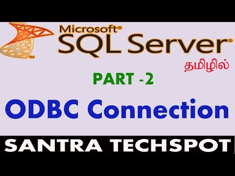 #2 | Creating ODBC Connection for SQL Server Database in tamil | SQL Server Tutorial