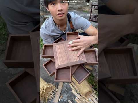 This guy makes amazing things out of wood #shortsvideo