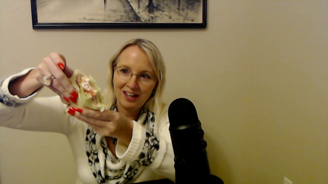 Mukbang ASMR | Eating A Crunchy Lettuce Wrap & Pickle