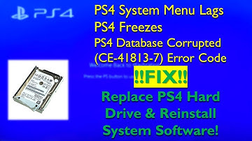 [FIXED] CE-41813-7 PS4 PRO New HDD Install + System Software + FIXED Corrupted Database Error