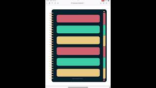 Goodnotes Notebook with six hyperlinked subject tabs and four built in Goodnotes templates! Profile