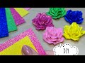 Роза из глиттерного фоамирана Glitter foam sheet craft ideas