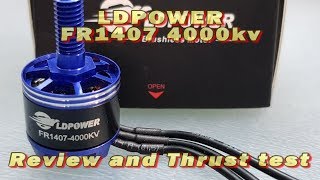 LDPOWER FR1407 4000kv brushless motors