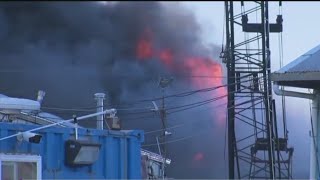 8 hurt in fire at Brooklyn NYPD warehouse where evidence is stored