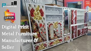 Digital Print Steel Showcase / Pannel Door Almari/ Dressing Table / P Enterprise / MOB : 8972709364