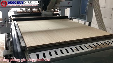 Máy Phay Khoan Cnc Router Nesting | Máy Cnc Cắt Ván Có Rulo Đè Phôi | Quốc Duy