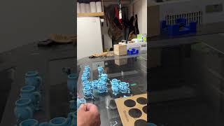 3D printing blu koolaide key chains for grand kids soccer team. #3dprinting