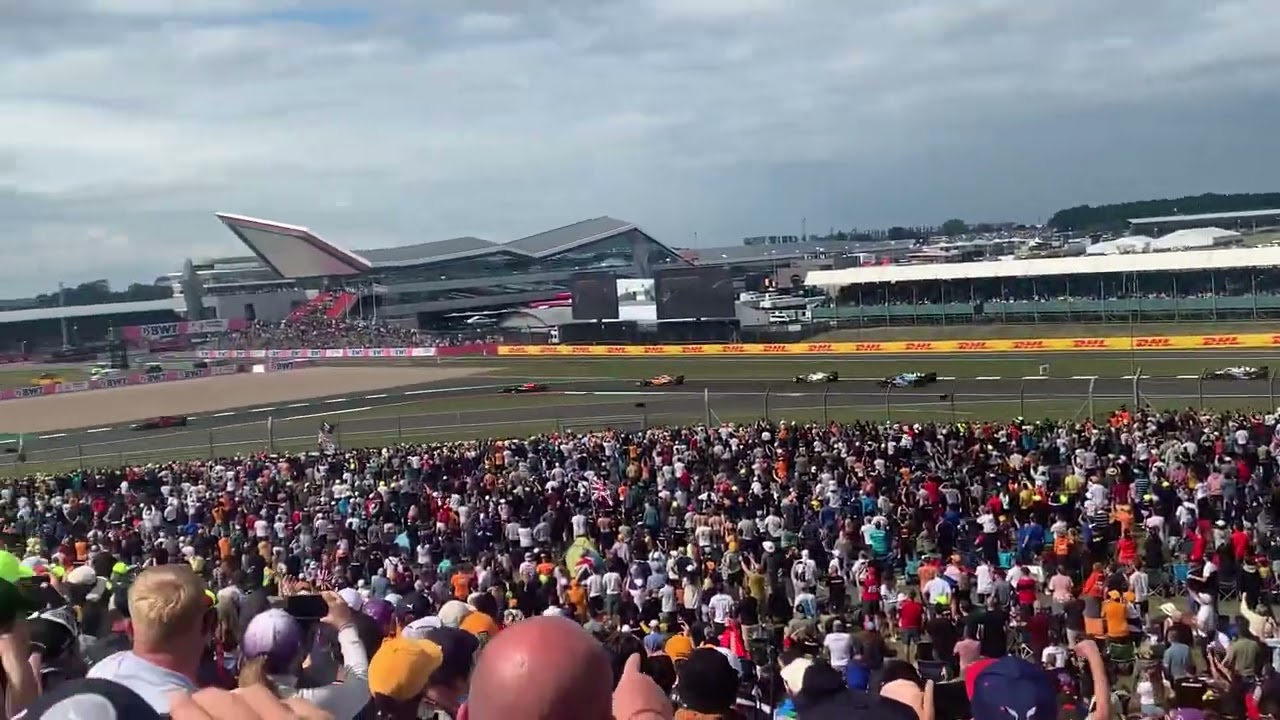 Silverstone 2022- 23 from Vale grandstand  F1