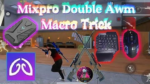 Mixpro Double Awm Macro Trick In Mouse🐁 How To Play Free Fire Using Keyboard Mouse In Mobile#mixpro