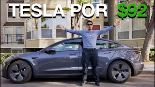 ¿Cómo compre un Tesla por $92 Al Mes?