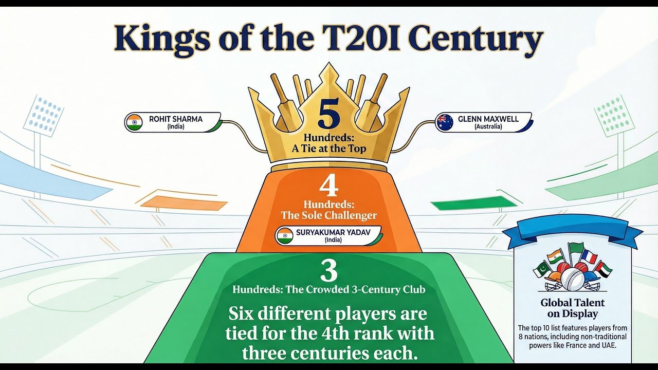 Top 50 Most Hundreds in T20 | Most Hundreds in T20 International Cricket