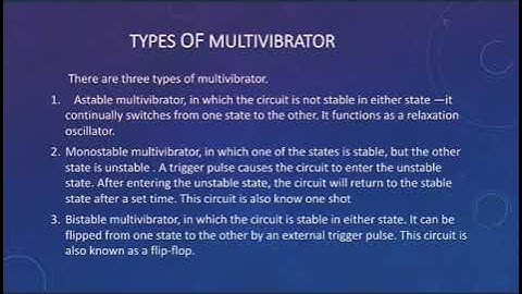 Multivibrator (Analog Circuits)