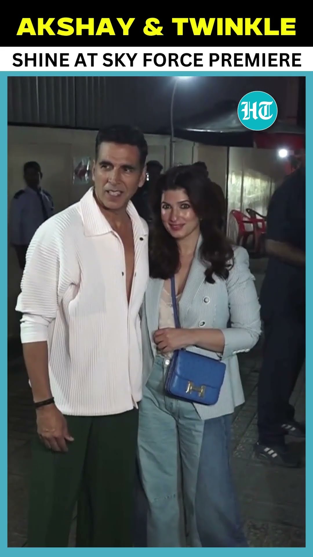 Akshay Kumar \u0026 Twinkle Khanna Steal The Show At Sky Force Screening