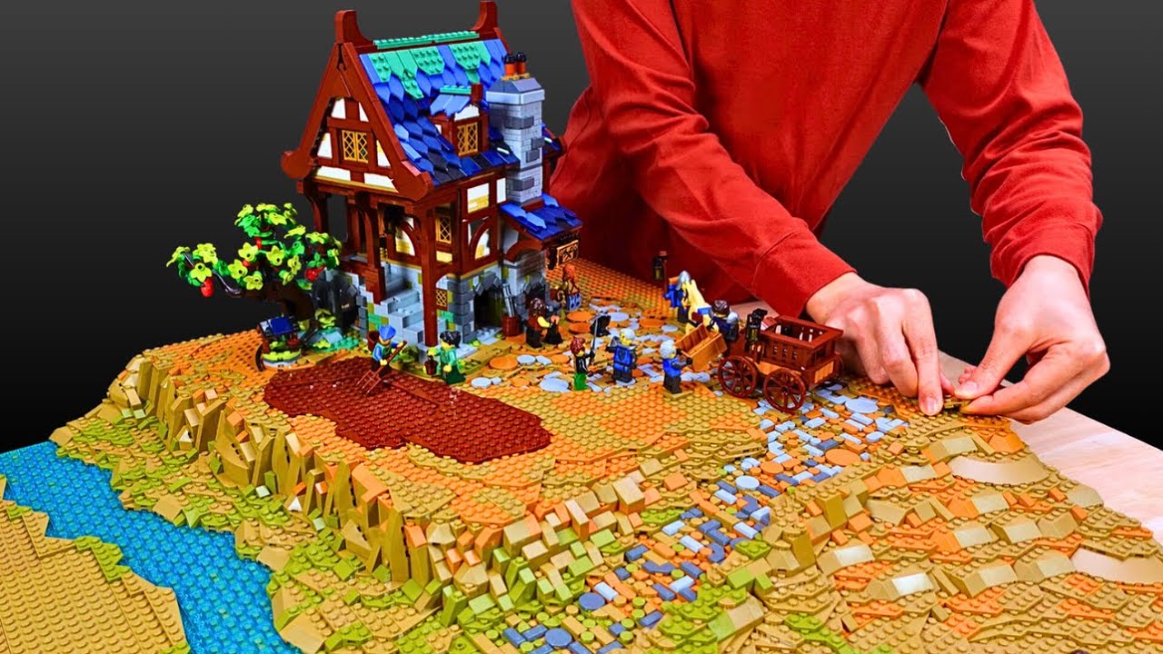 Building Terrain For My Lego Medieval Blacksmith Diorama