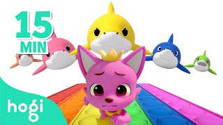 learn colors with pop it baby shark 15 minlearn colors for kids compilation hogi pinkfong