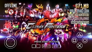 (NEW) KamenRider Super Climax Fighters - FHD Texture Mod Kamen Rider Climax Heroes | PPSSPP Gameplay