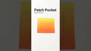 Easy patch pocket tutorial #freesewingtutorial #freepattern #sewingtips #patchpocket #pocketsewing