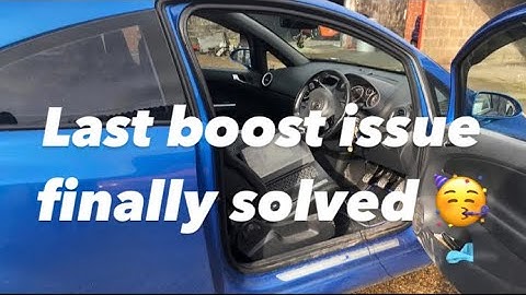 Back to wayside performance to finally solve the last boost problem on the Corsa vxr