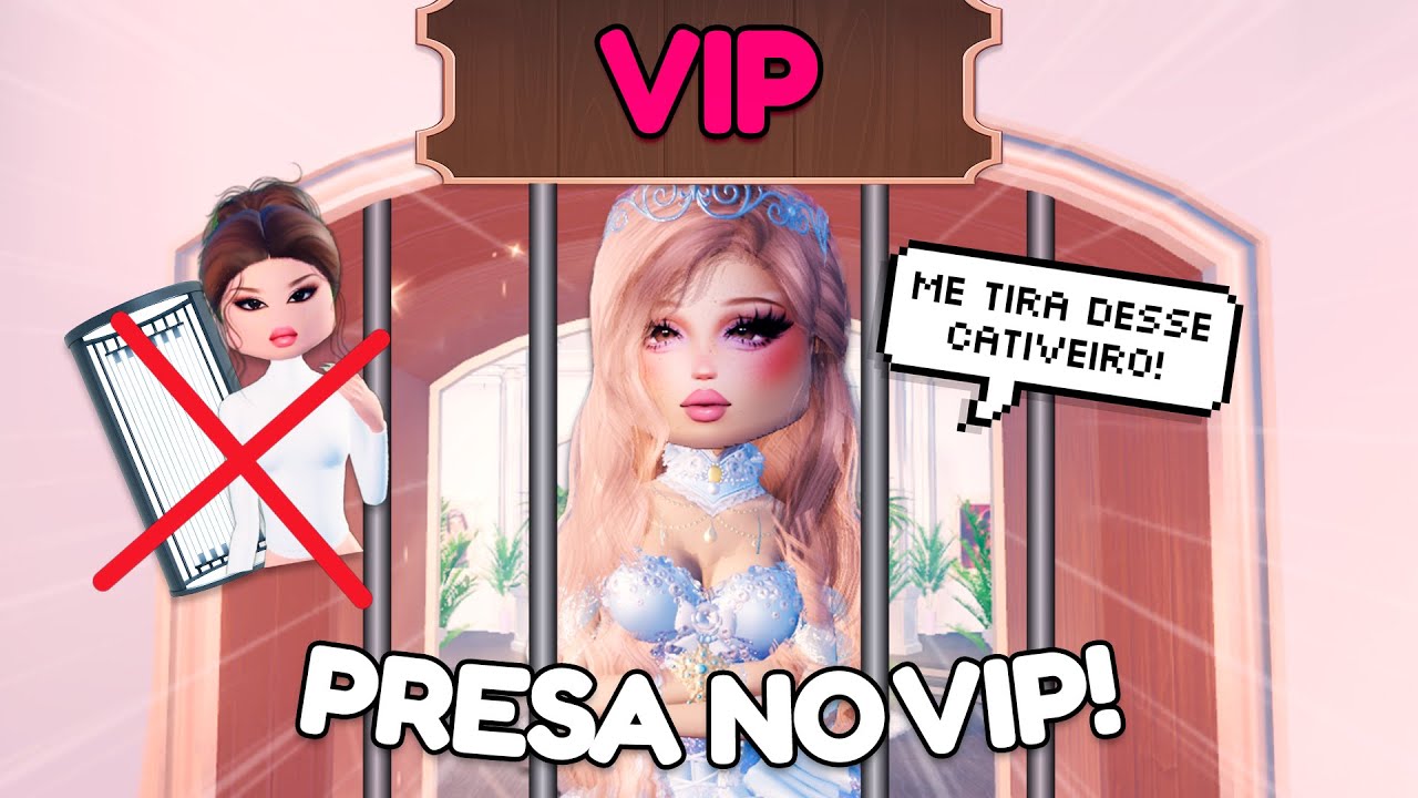 PRESA na sala do VIP no DRESS TO IMPRESS!