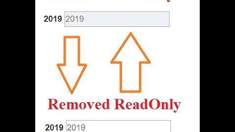 How to Enable/Disable Read Only Status of an Input Field Through (JQuery) PHP