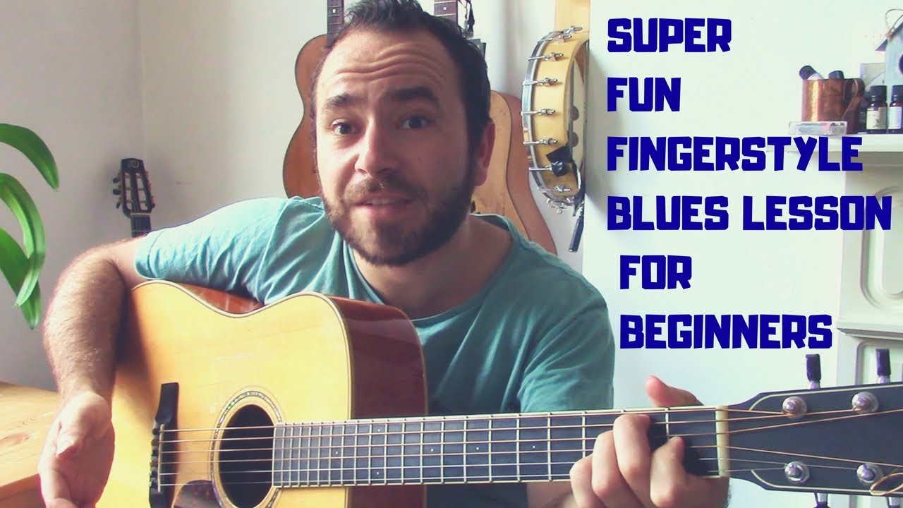 Super Fun Fingerstyle Blues Lesson TABS YouTube