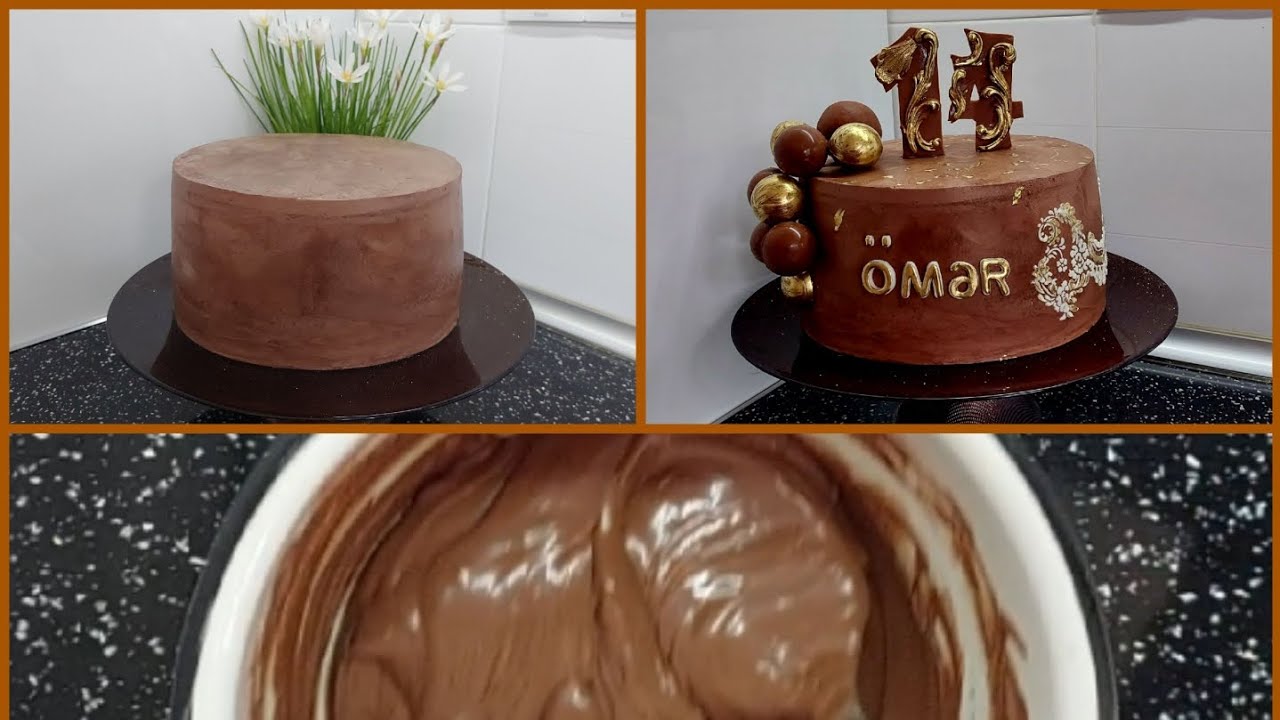 Tortların üzəri üçün bərk krem (qanaj).Qanajın hazırlanması.Tortun bəzədilməsi.