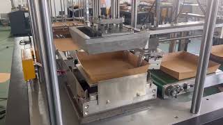 kraft food tray formimg machine full automatic paper box making machine