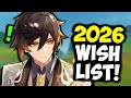 My COMPLETE Genshin 2026 Wishlist 