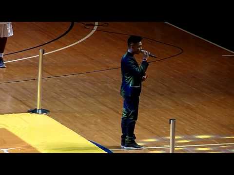 Kris Lawrence Sang The US National Anthem - NBA Al...