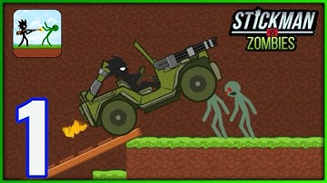 Stickman vs Zombies - Gameplay Walkthrough Part 1 - CHAPTER 1: ALL LEVELS (iOS, Android).