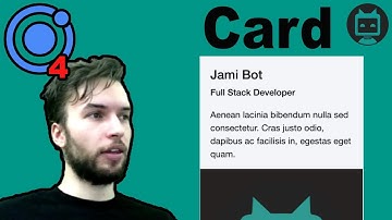 Ionic 4 Card Tutorial