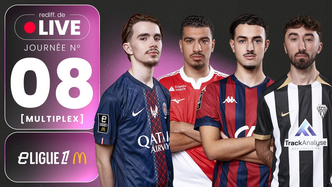 eLigue 1 McDonald's 2026 - 8ème Journée -  PSG vs ASM / CF63 vs SCO / ESTAC vs FCN  / RCSA vs FCL