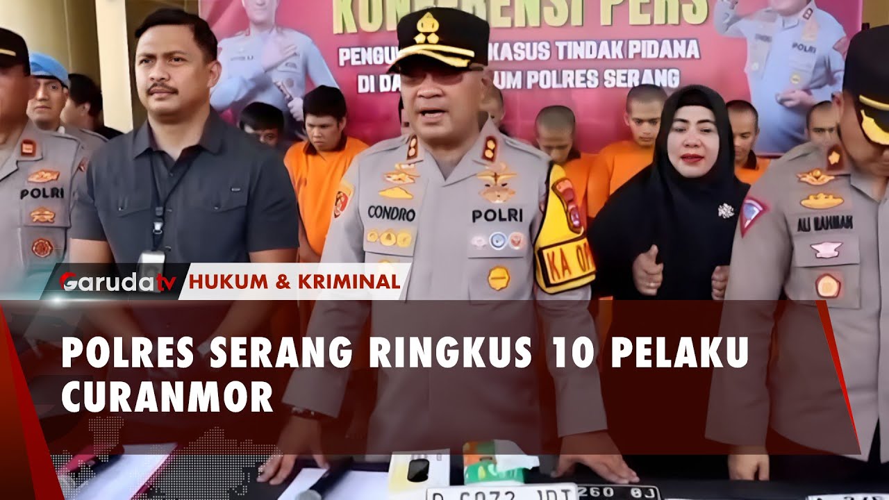 Bravo! 10 Pelaku Curanmor Berhasil Diamankan Polres Serang