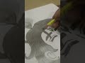 💙 Anime Style Krishna Ji Drawing ✨🦚 | Pencil Sketch Art 🎨 | Art By Akhil 🔥 #shorts