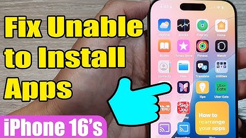 📱 How to Fix Unable to Install Apps on iPhone 16/16 Pro Max/iOS 18 🚫