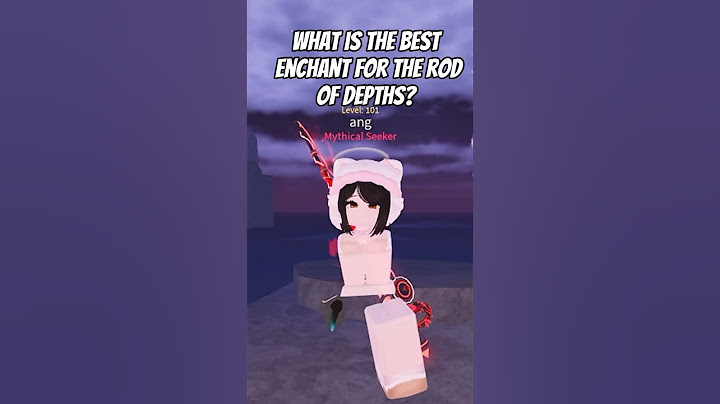what is the best enchant for the rod of depths?? #shorts #short #roblox #fisch