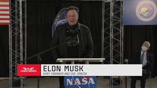 Elon Musk’s historic speech on Demo-2 Mission | SpaceX Crew Dragon returns