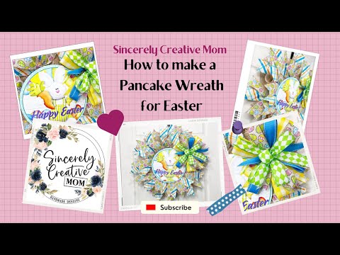 How to make a pancake wreath for Easter - Wreath Kit