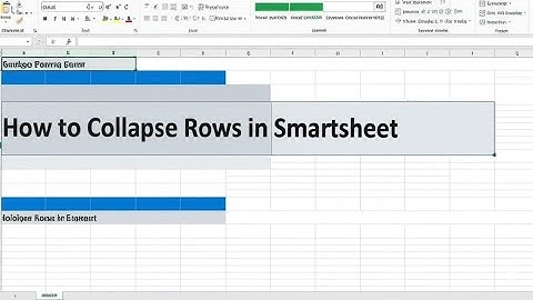 How to Collapse Rows in Smartsheet  Expand Collapse Rows in Smartsheet