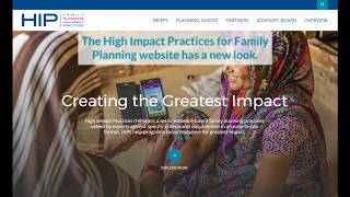Tutorial for Redesigned High Impact Practices for Family Planning Website screenshot 4